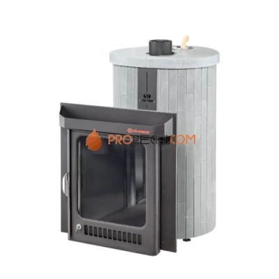 Дровяная печь для бани Ферингер Малютка До 18 м³ - Серый Велюр наборный