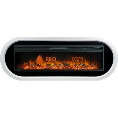 Каминокомплект Royal Flame Ellips - Белый с черным с очагом Vision 60 LOG LED