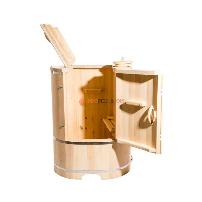 Фитобочка овальная НКЗ PREMIUM из кедра, 130x78x100 см / 40 мм