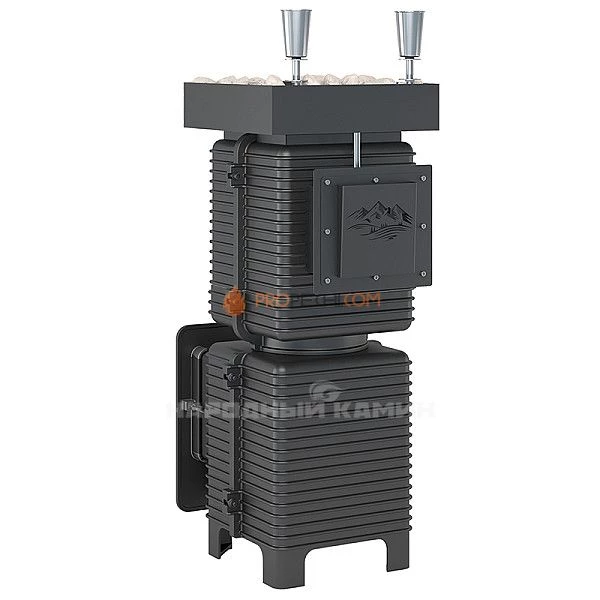 Печь для бани Эверест Легкий пар Профи нержавеющая ЗК, б/в (под обкладку)