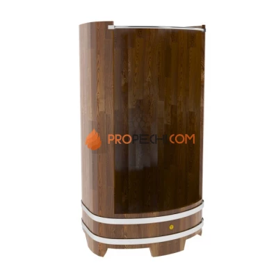 Душевая кабина BentWood большая с держателем для шторки (лиственница мореная сращенная)