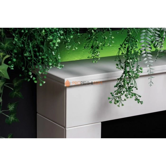 Каминокомплект Royal Flame Bergen (Разборный) - Белый с черным с очагом Jupiter FX New