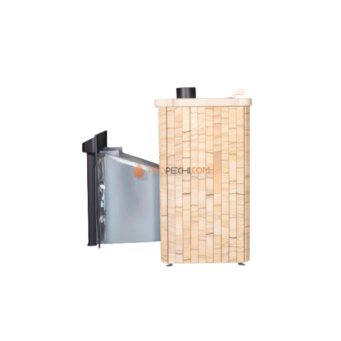 Дровяная печь для бани Ферингер Квадра До 25 м³ - Окаменевшее дерево наборный