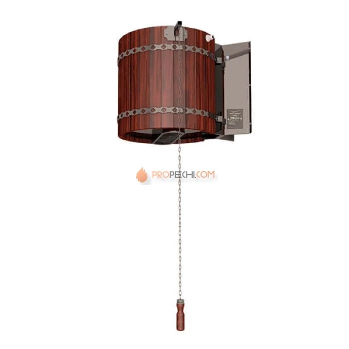 Обливное устройство Инжкомцентр ВВД Ливень МИНИ с деревянным обрамлением красное дерево