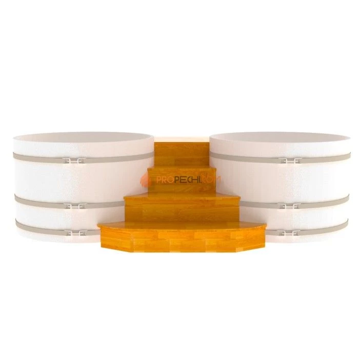 Подиум BentWood на 2 купели D 1,5 СЛ натуральный