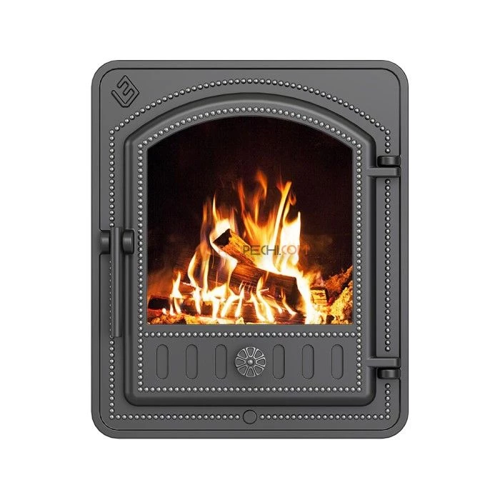 Дверка Везувий каминная 290 Антрацит