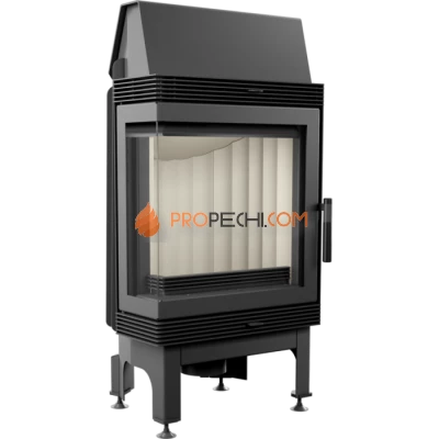 Каминная топка стальная Kratki Blanka/L/BS (угловое стекло слева) (8 кВт)