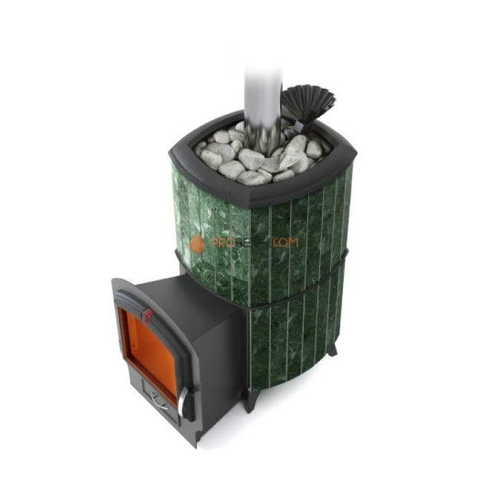 Печь для бани Альфа Гардарика Термофор Альфа Гардарика Лайт Inox ЧДБСЭ ЗК серпентинит
