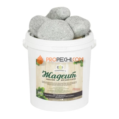 Камни Жадеит шлифованный для дровяных печей 10кг.