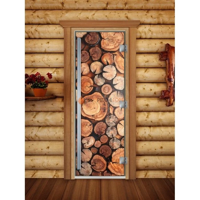 Дверь для бани DoorWood Престиж Фотопечать А044, 1900x700 мм
