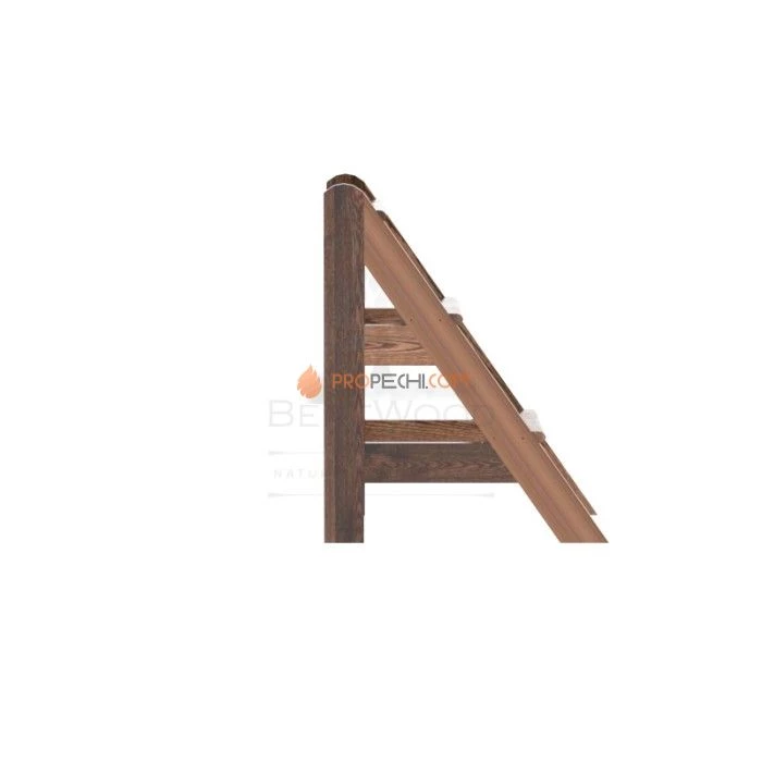 Лесенка BentWood для купели 3 ступени из мореной лиственницы