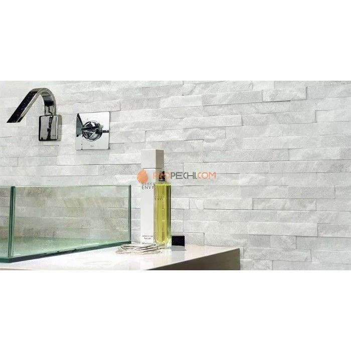 Панель Классик Кварцит Белый (600х150мм) упак. (7шт/0,63м2)