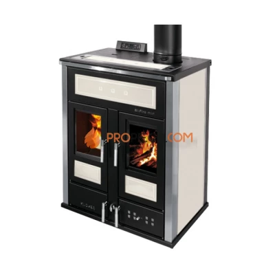 Отопительная печь Klover BI-FIRE MID (слоновая кость)