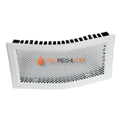 Решетка каминная стальная Белая 160х315 Tarnavva