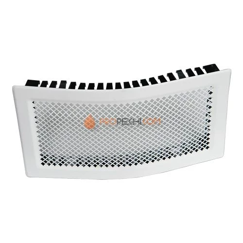 Решетка каминная стальная Белая 160х315 Tarnavva