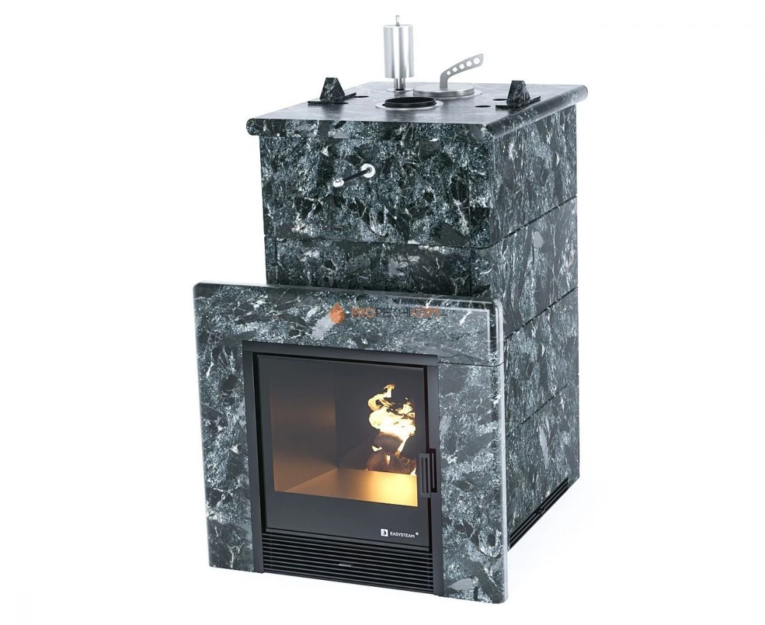 Печь для бани Изистим Сочи в полноценном кожухе Пироксенит