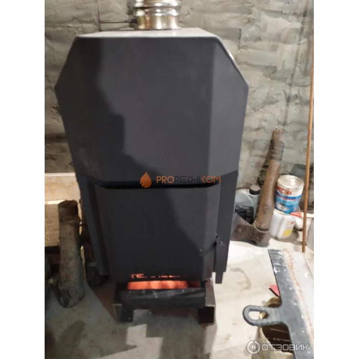 Отопительная печь Теплодар ТОП-модель-140 со стальной дверцей