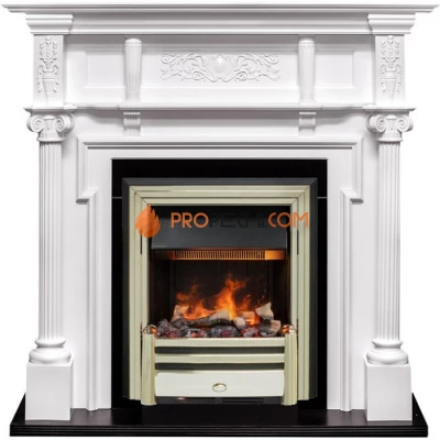 Каминокомплект Dimplex Oxford - Белый с очагом Cavendish