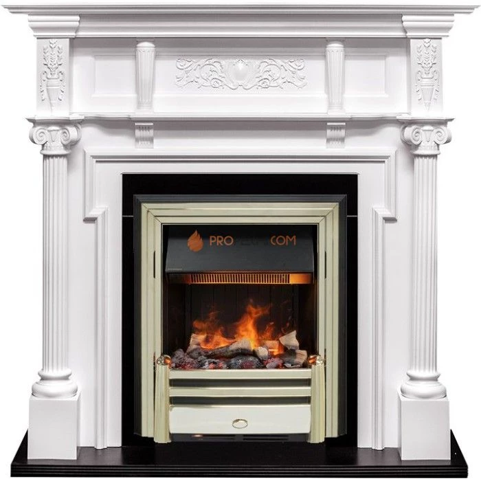 Каминокомплект Dimplex Oxford - Белый с очагом Cavendish