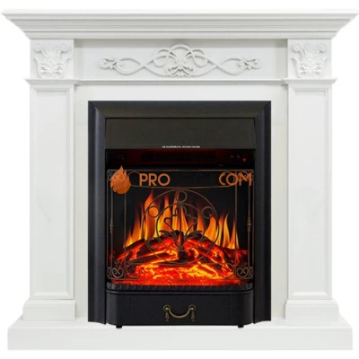 Каминокомплект Royal Flame Verona - Белый дуб с очагом Majestic FX Black