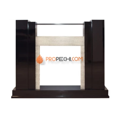 Портал Dimplex Rockwell - Черный лак, слоновая кость