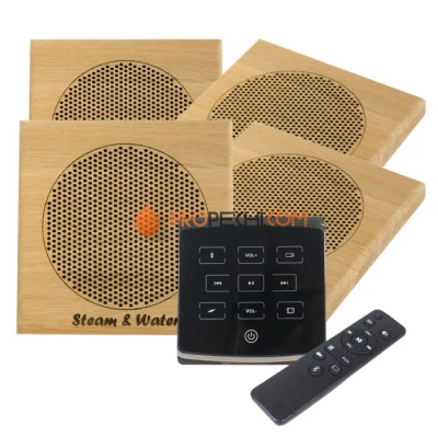 Комплект акустической системы SW 4 Black ECO Wood, квадрат (Встраиваемый)