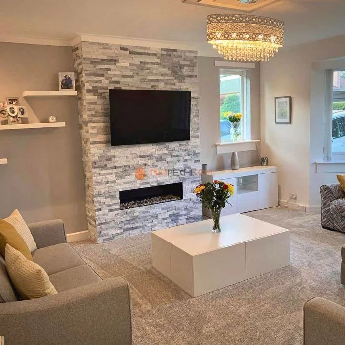 Панель Неоклассик бело-серый (600х150мм) упак. (6шт/0,54м2)