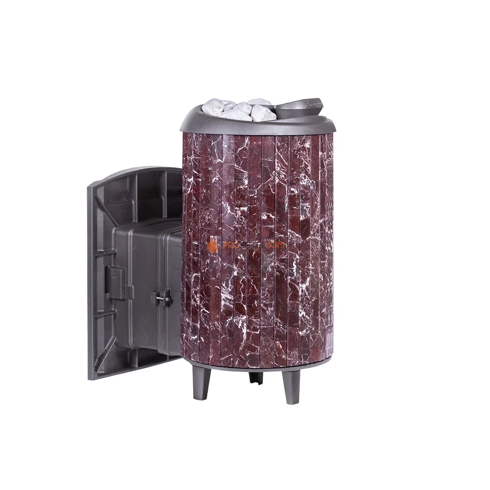 Печь банная «Атмосфера L» с комбинированная сетка-ламель «Россо Леванто»