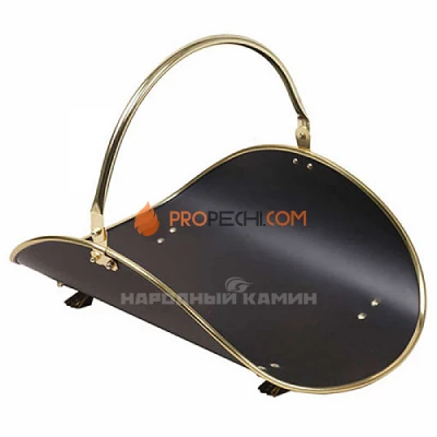 Дровница В10000РК (черная, латунь)