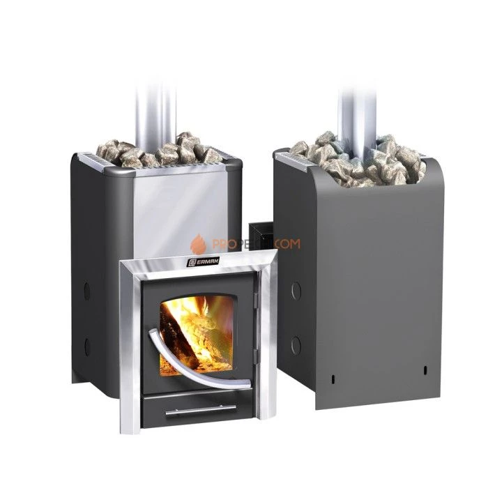 Дровяная печь для бани Ермак Элит 12-ПC