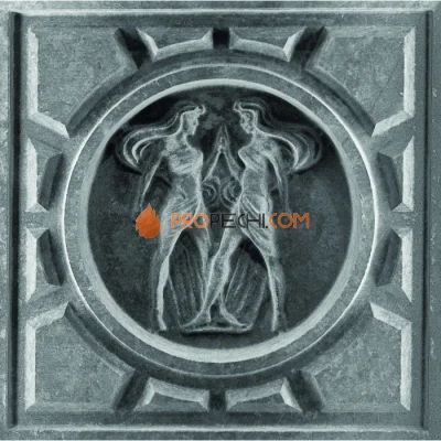 Изразец Близнецы 602 Talc