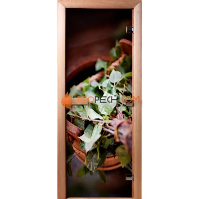 Дверь для бани DoorWood Фотопечать А008, 2000x900 мм