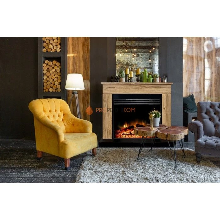 Каминокомплект Royal Flame Bergen (Разборный) - Белый с черным с очагом Jupiter FX New