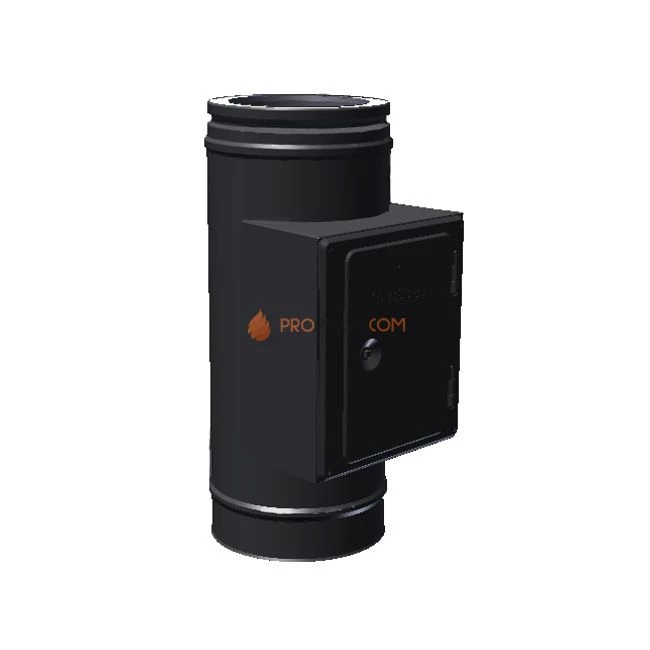 Тройник прочистки для твердого топлива 150/200