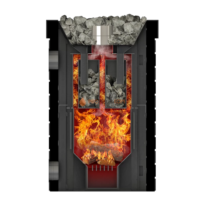 Дровяная банная печь Grill’D Retro Short (Камень колотый 20 кг)