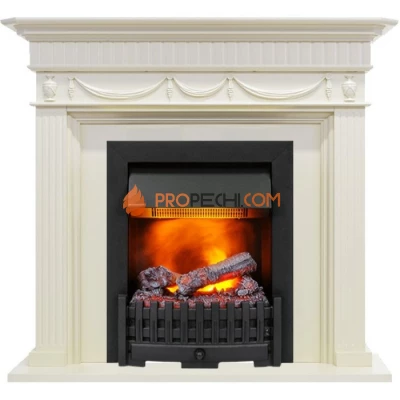 Каминокомплект Dimplex Corfu - Слоновая кость с очагом Danville Black FB2