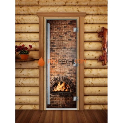 Дверь для бани DoorWood Престиж Фотопечать А039, 1900x700 мм