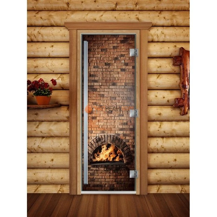 Дверь для бани DoorWood Престиж Фотопечать А039, 2000x800 мм