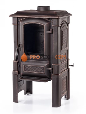 Печь-камин FIREWAY Bruno II Патина Медь