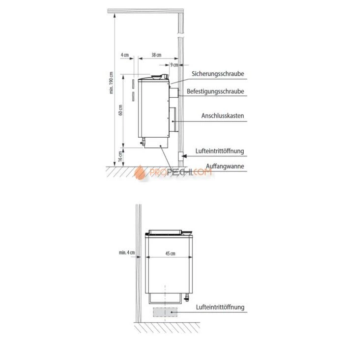 Электрическая печь EOS Bi-O-Tec W 7,5 кВт Steel со встроенным парогенератором