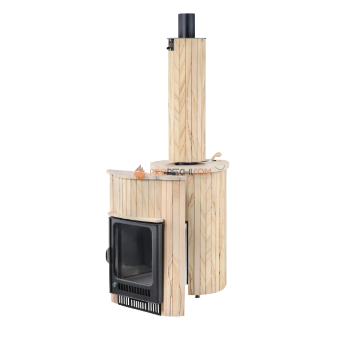 Дровяная печь для бани Ферингер Оптима до 28 м³ - Окаменевшее дерево цельный