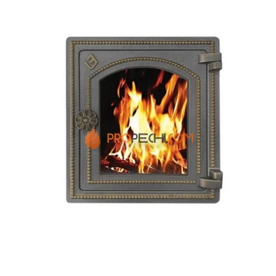 Печная дверца Везувий ДТ-4С (бронза)