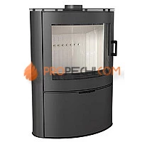 Печь-камин Kratki Koza/AB/S/2/KAFEL/CZARNA