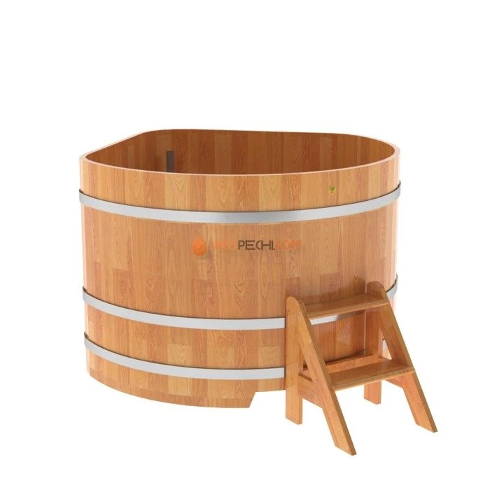Купель BentWood угловая из сращенных ламелей натуральной лиственницы 1,37х1,37