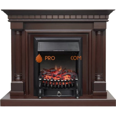 Каминокомплект Royal Flame Dallas - Темный дуб с очагом Fobos FX Black