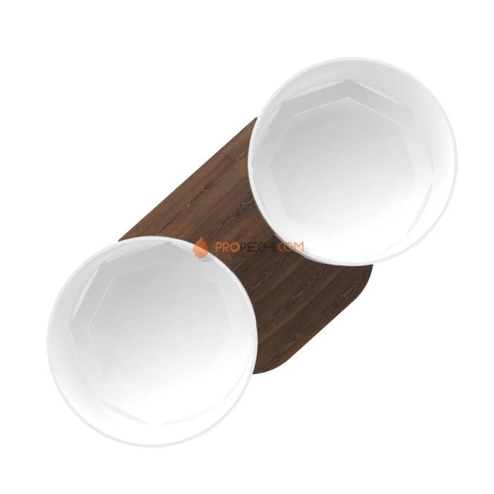 Подиум BentWood на 2 купели D 2,1 из мореного дуба