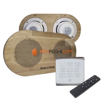 Комплект акустической системы SW 2 white ECO Wood, двойной Овал (Встраиваемый)