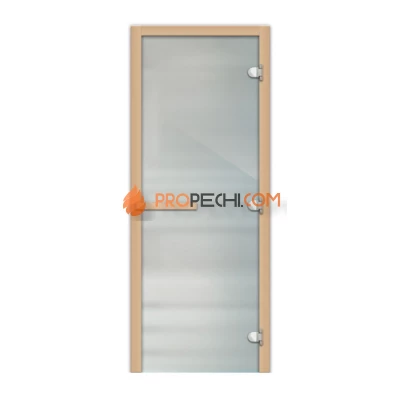 Дверь стеклянная FireWay 2х0,7 сатин