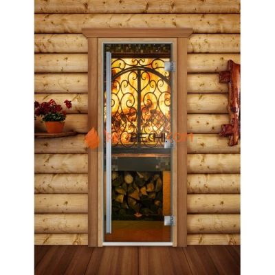 Дверь для бани DoorWood Престиж Фотопечать А041, 2000x800 мм