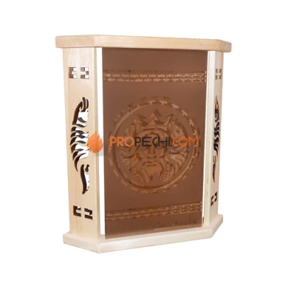 Абажур угловой Нептун Стекло-Кедр